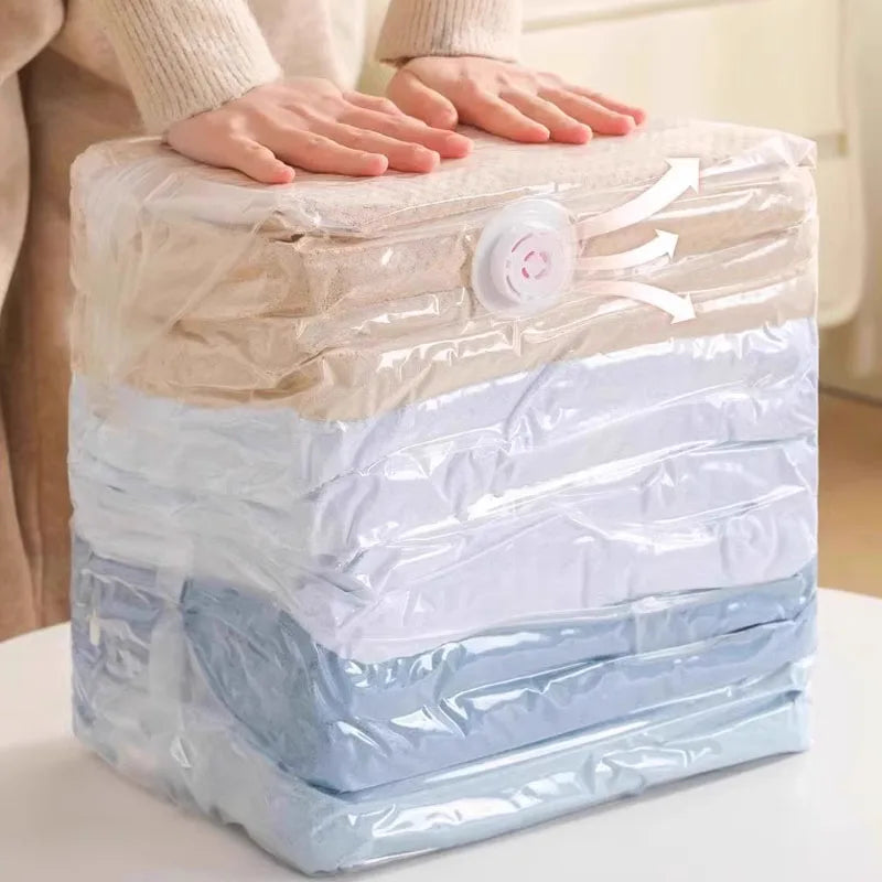 Keine Pumpen-Vakuumbeutel erforderlich, Würfel, großes Fassungsvermögen, platzsparende Aufbewahrungstasche für die Aufbewahrung von Kleidung, Decke, Quilt, Kompressions-Organizer-Tasche