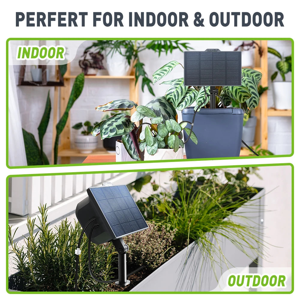 RAINPOINT Solar-Bewässerungssystem für Garten, Balkon, automatisches Tropfbewässerungssystem, DIY Gartenbewässerungssystem