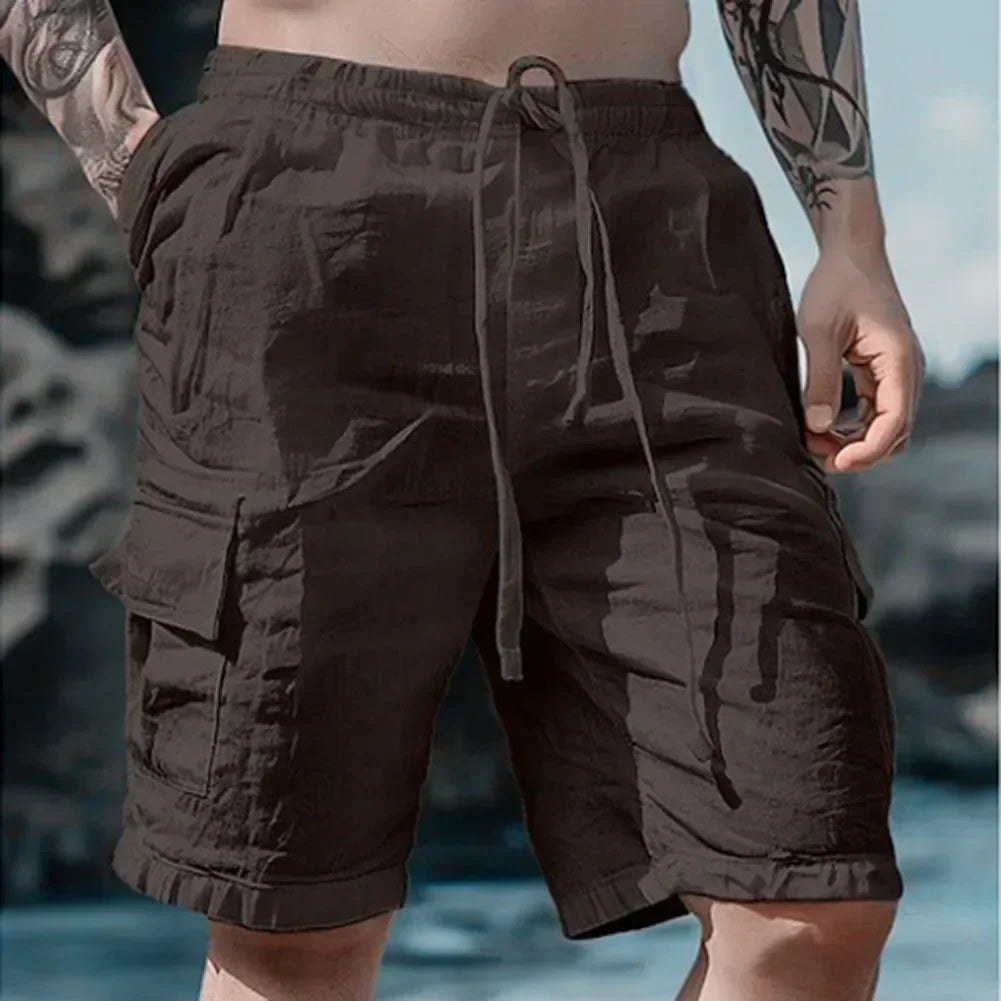Männer Lose Cargo-Shorts Mit Taschen Mode Strand Streetwear Sport Casual Shorts Laufen Kurze Hosen
