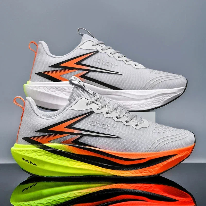 Herren Damen Carbonplatte Laufschuhe Weiche Dämpfung Stoßabsorbierende Sportschuhe Unisex Sneakers Leichte Rutschfeste Trainingsschuhe