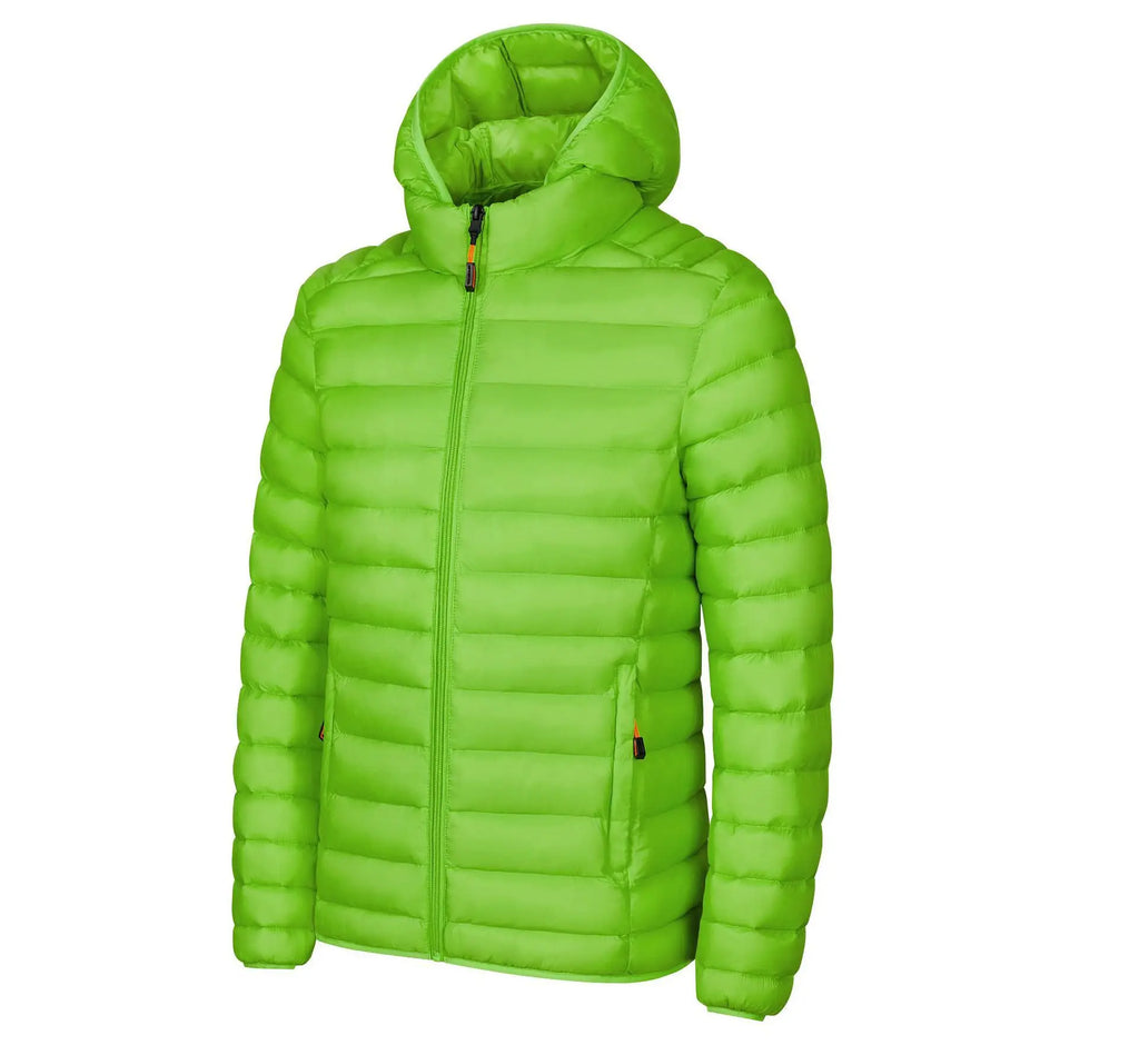 Baumwolljacke für Herren für Herbst und Winter – mehrere Farben, Stehkragen und Kapuzendesign