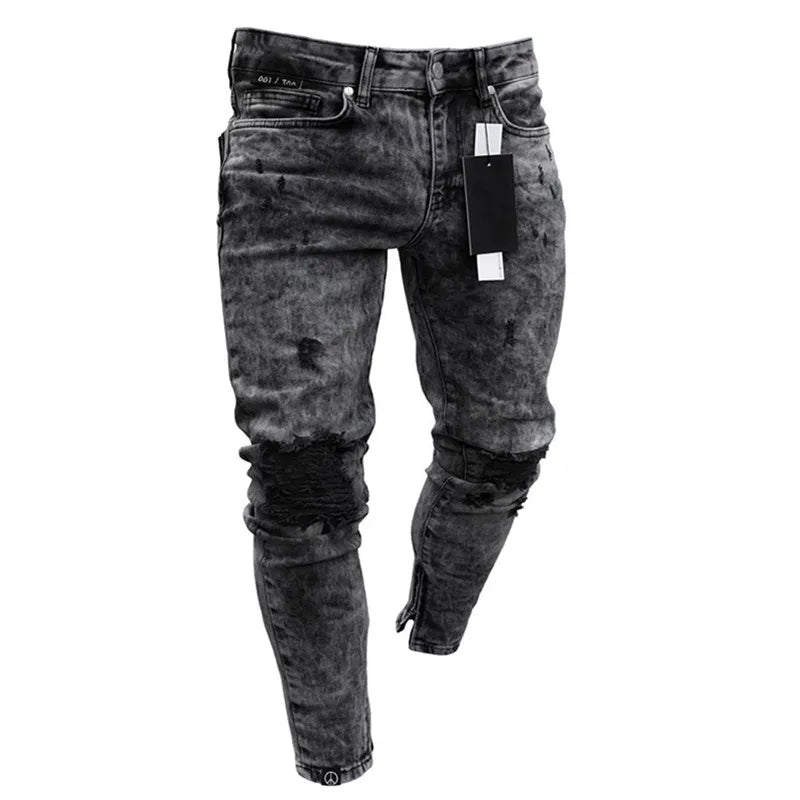 Jeans Männer Hosen Wash Feste Farbe Multi Taschen Denim Mittlere Taille Cargo Jeans Plus Größe Fahsion Casual Hosen Männlichen Täglich tragen
