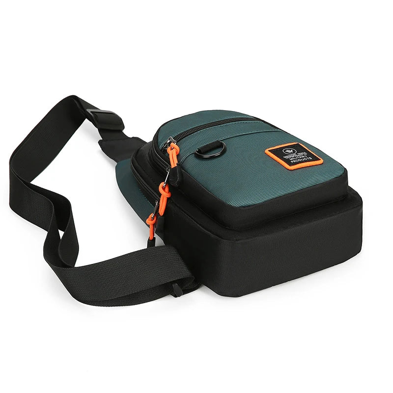 Casual Männer Brust Tasche Nylon Kleine Schulter Tasche Laufen Radfahren Gürtel Sling Tasche Outdoor Sport Umhängetasche Reise Telefon Tasche Tasche