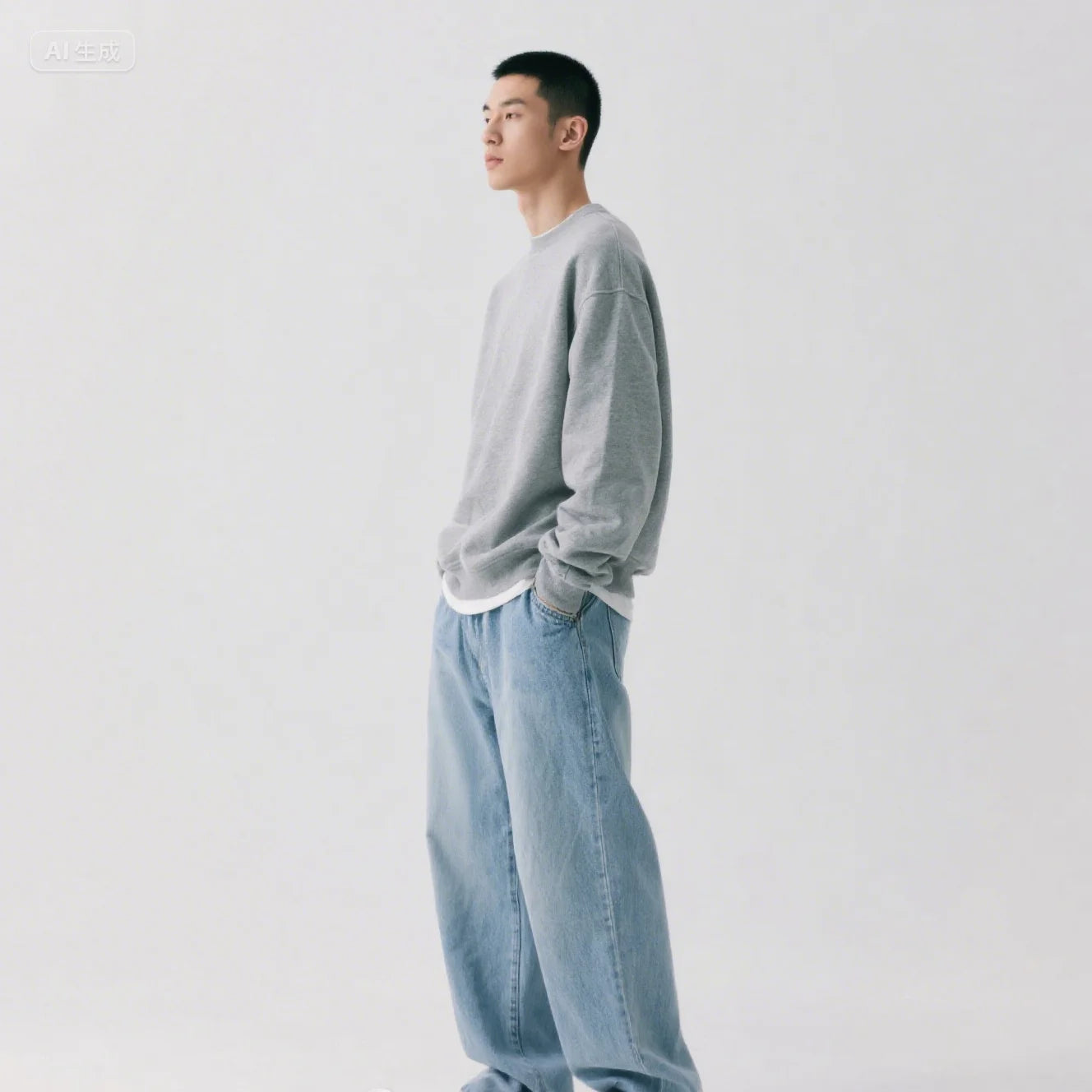 Herrenjeans, große Denim-Jeans für Teenager, Hosen für Herren, Jean, Baggy-Hosen, Herrenmode, Mann, männlich, Streetwear, koreanische Herren