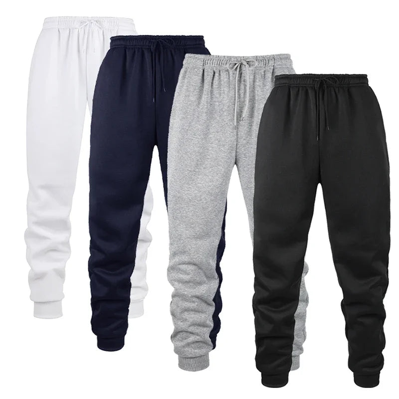 Herren, Herbst und Winter, lässige Jogginghose, Fleece-Jogginghose für weiches und bequemes Training