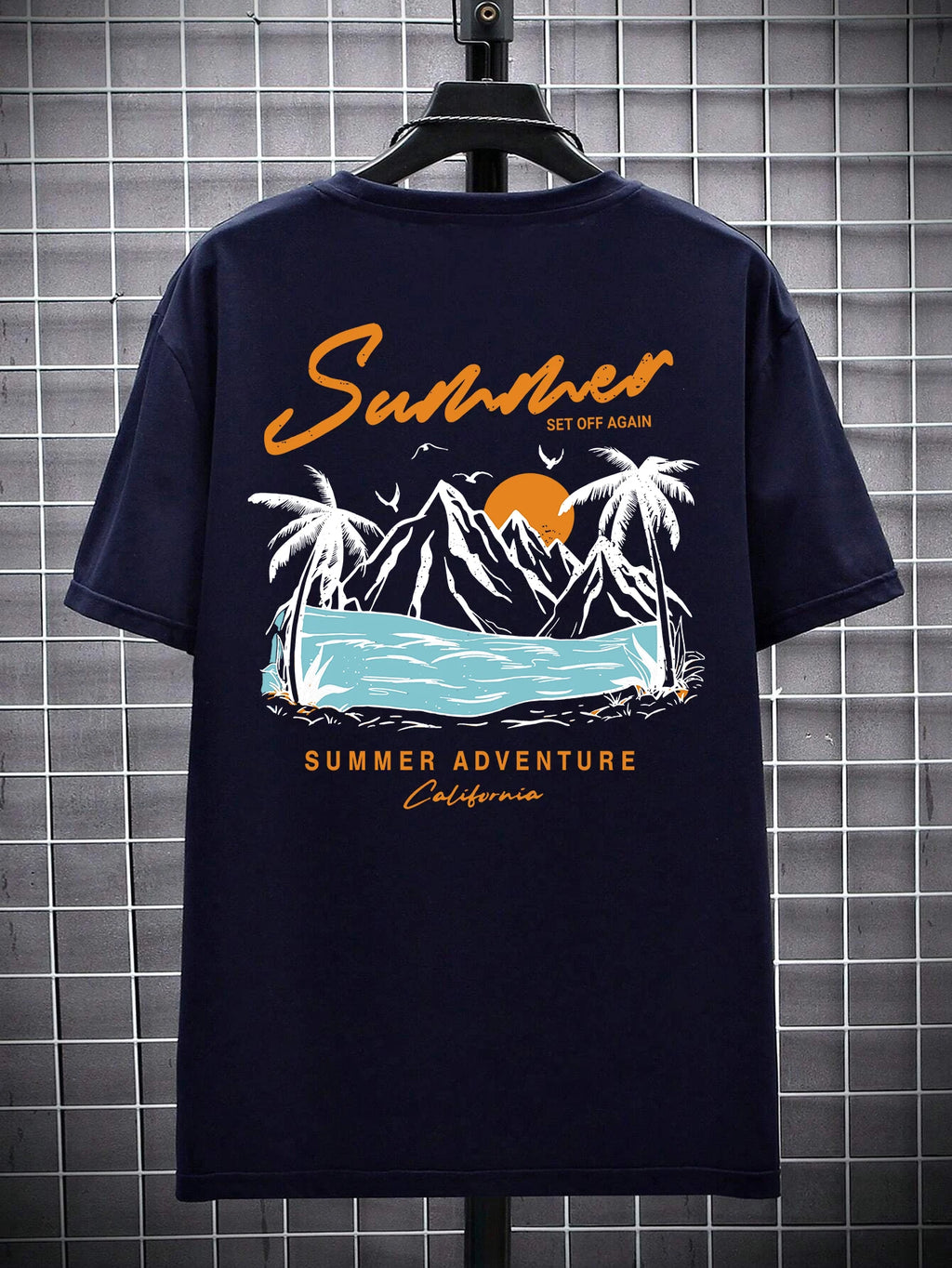 Sommer Set Off Again Adventure California Herren T-Shirt Baumwolle Lose T-Shirt Kleidung Mode Sweat Kleidung Übergroße Sommer Tops