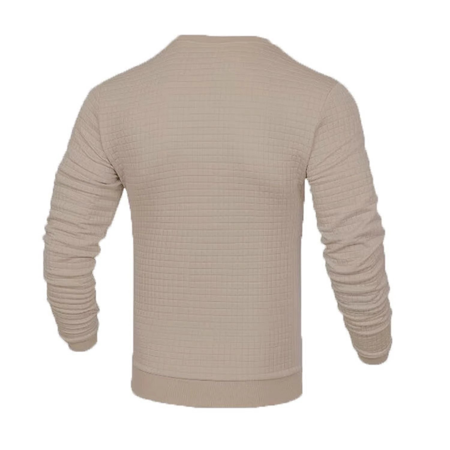 Herrenmantel, modisch, klein, kariert, Waffelmuster, Jugend, Rundhalsausschnitt, Jacquard-Check-Hoodie