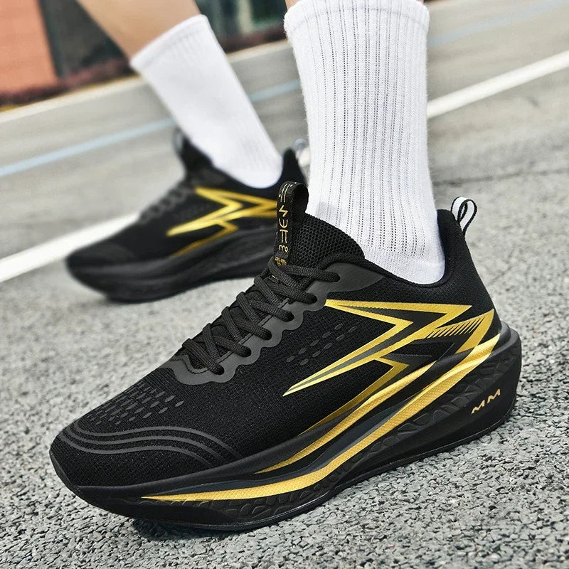 Herren Damen Carbonplatte Laufschuhe Weiche Dämpfung Stoßabsorbierende Sportschuhe Unisex Sneakers Leichte Rutschfeste Trainingsschuhe