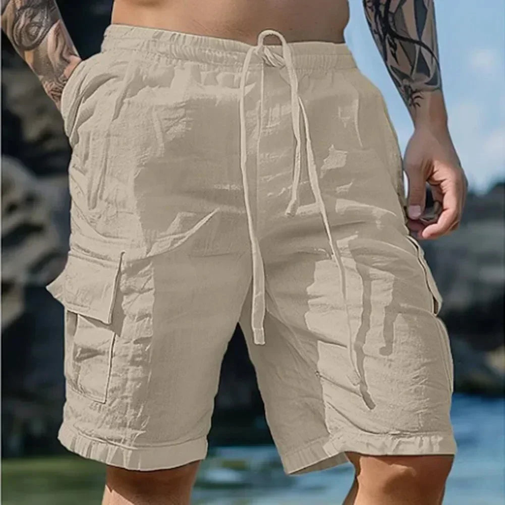 Männer Lose Cargo-Shorts Mit Taschen Mode Strand Streetwear Sport Casual Shorts Laufen Kurze Hosen