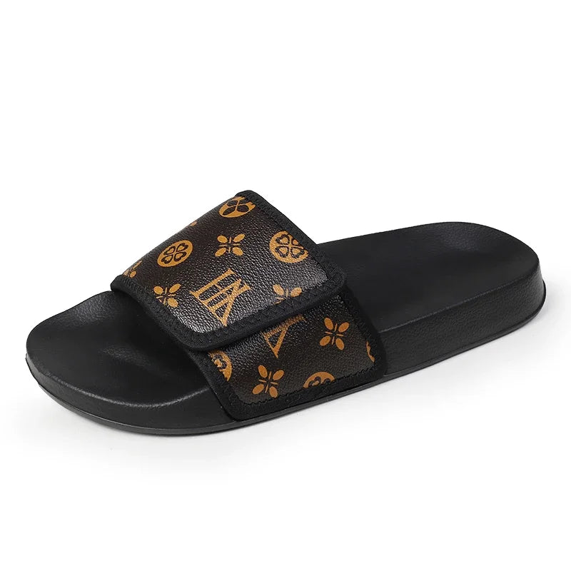 Herren-Sandalen aus echtem Leder, bequeme Herren-Sandalen, Hausschuhe, Herren-Sommerschuhe, Verkauf, echte Herren-Slipper, Flip-Flop-Slides