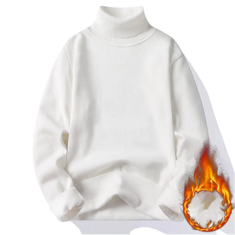 Herbst Winter herren Rollkragenpullover männer Stricken Pullover Rollkragen Gestrickte Pullover Warme Männer Jumper Slim Fit Casual Pullover