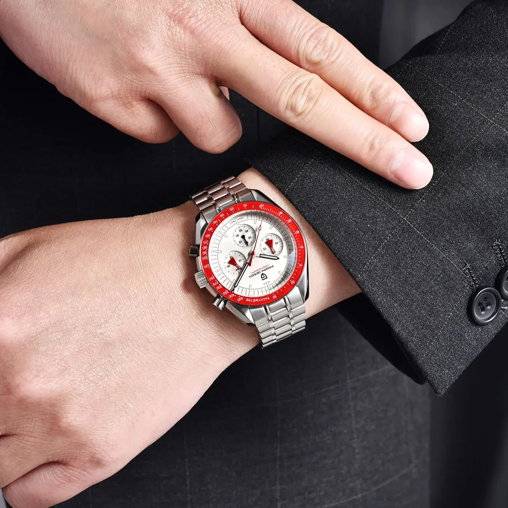 PAGANI DESIGN 2026 Neue AK Project Herrenuhren Luxus Quarz-Armbanduhr für Männer AR Saphir Speed Chronograph Automatisches Datum