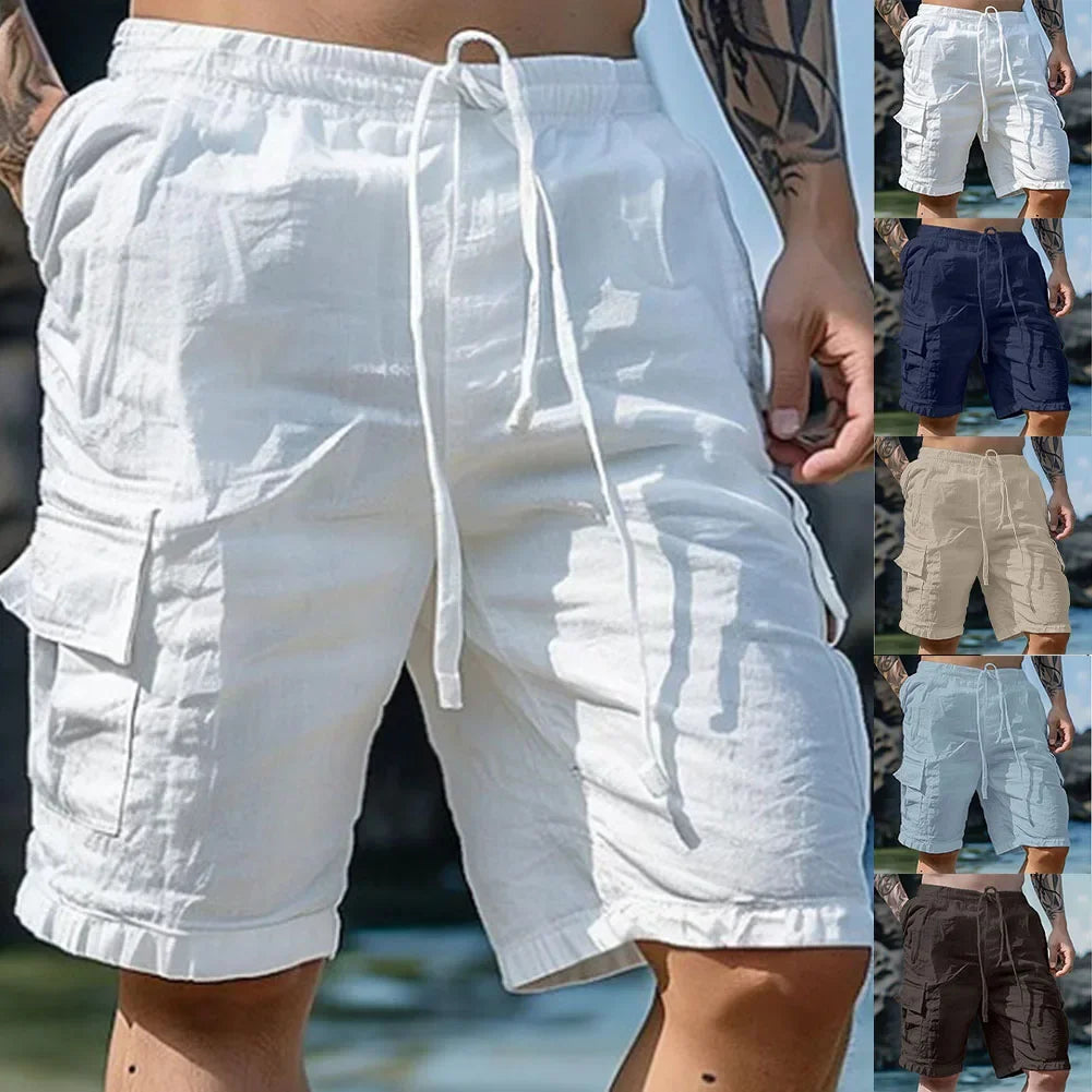 Männer Lose Cargo-Shorts Mit Taschen Mode Strand Streetwear Sport Casual Shorts Laufen Kurze Hosen