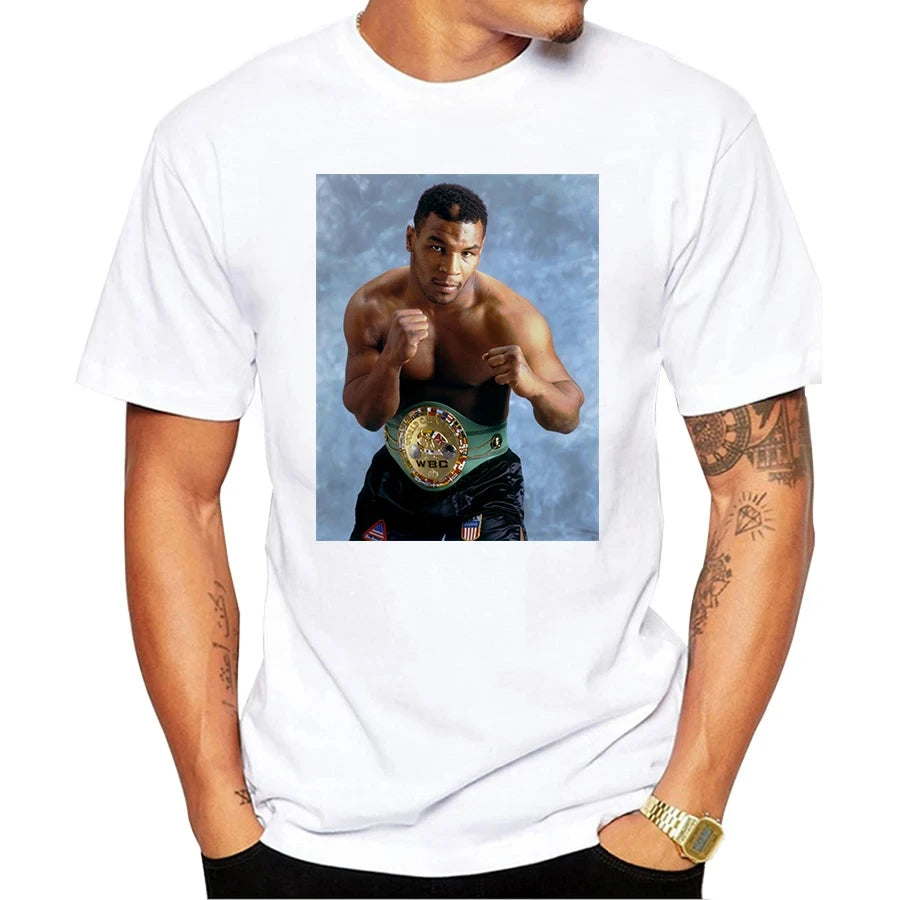 T-Shirt für Männer Sommerhemd Mike Tyson Boxen Retro Boxen T-Shirt Lustige Retro Sommer T-Shirts Geschenk Herrenbekleidung Ropa Hombre