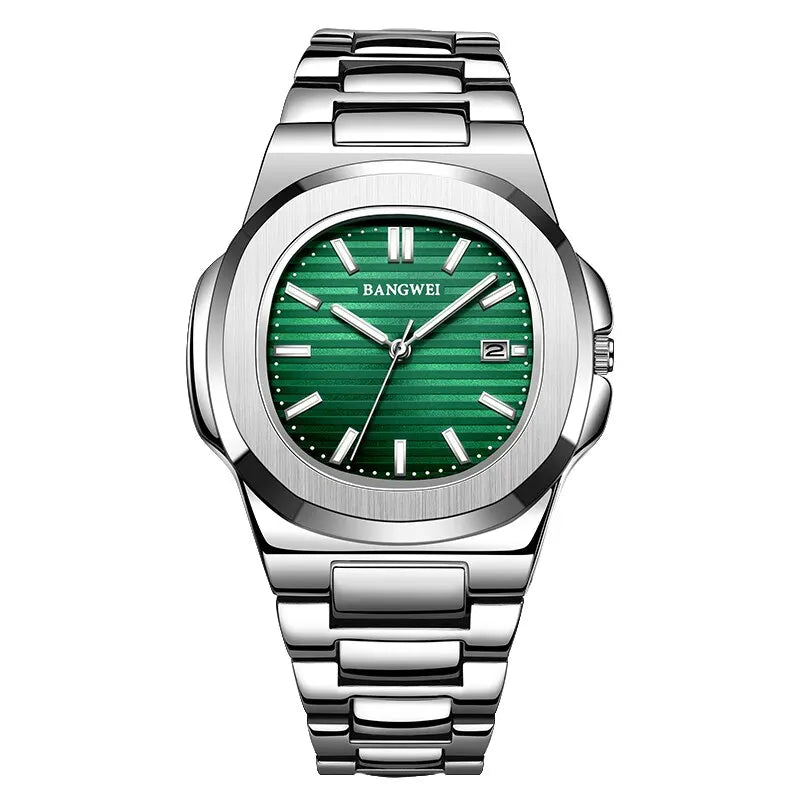 2024 neue Luxus Männer Quarzuhren 30m wasserdicht automatische Datums uhr Mann Edelstahl Sport Chronograph Uhr für Männer Uhr