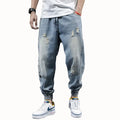 neue Hip Hop Harem Jeans Hosen Männer Lose Jogger Denim Casual Jogginghose Korea Knöchel Länge Hosen Streetwear Männliche Kleidung