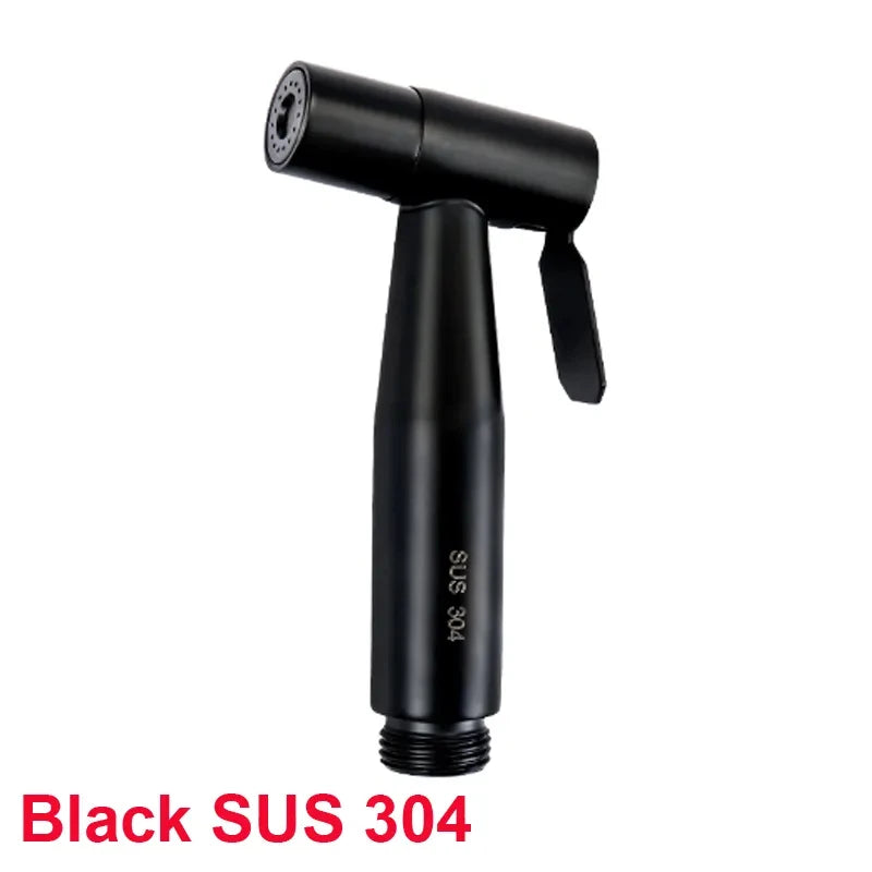 Hand-Bidet-Sprühset, Spritzpistole aus Edelstahl 304, Dusche, Hand-WC-Bidet-Wasserhahn, Sprühgerät, Duschdüse, selbstreinigend