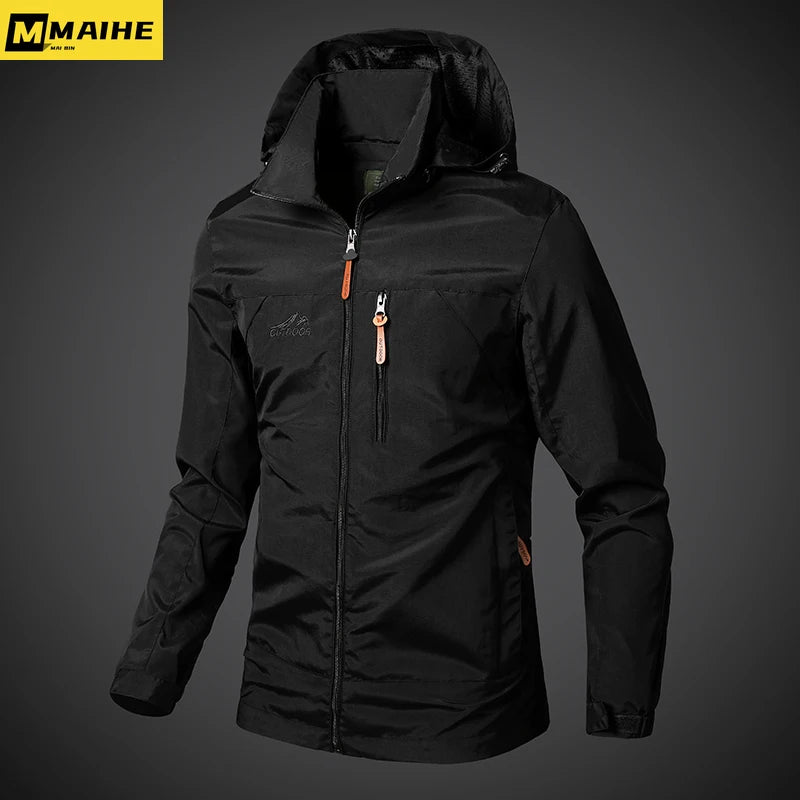 Herren Windjacke Jacken Wasserdicht Militär Mit Kapuze Mantel Männlich Neue Kampf Jacken Männer Herbst Outdoor Wandern Radfahren Bomber Outwear