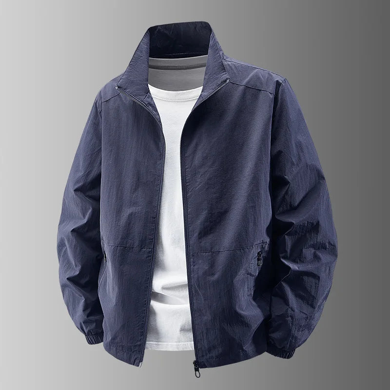 Summer Men Outdoor Thin Jackets Breathable and Windproof Quick Drying Jackets Casual Coats Male Lightweight Loose Jackets 5X