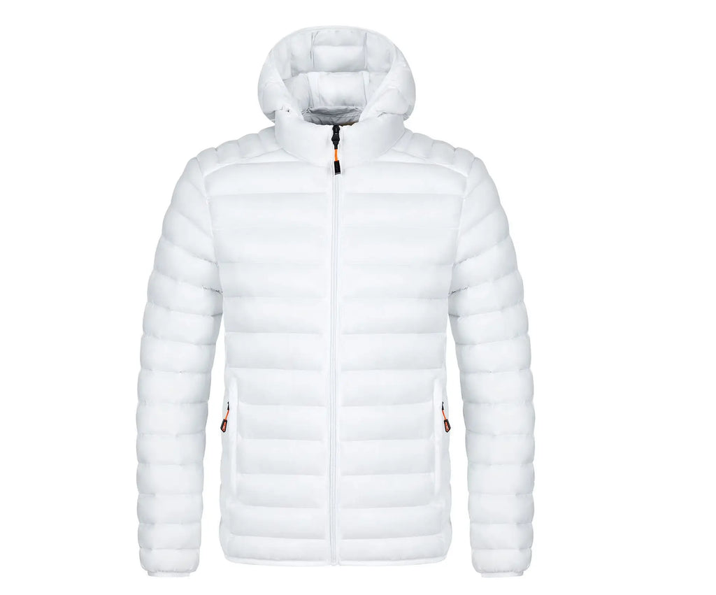 Baumwolljacke für Herren für Herbst und Winter – mehrere Farben, Stehkragen und Kapuzendesign