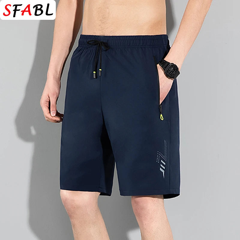 Schnell trocknende Shorts Männer Board Kurze Hosen Sommer Atmungsaktive Sport-Shorts Männer Casual Elastische Lauf Gym Fitness männer Shorts