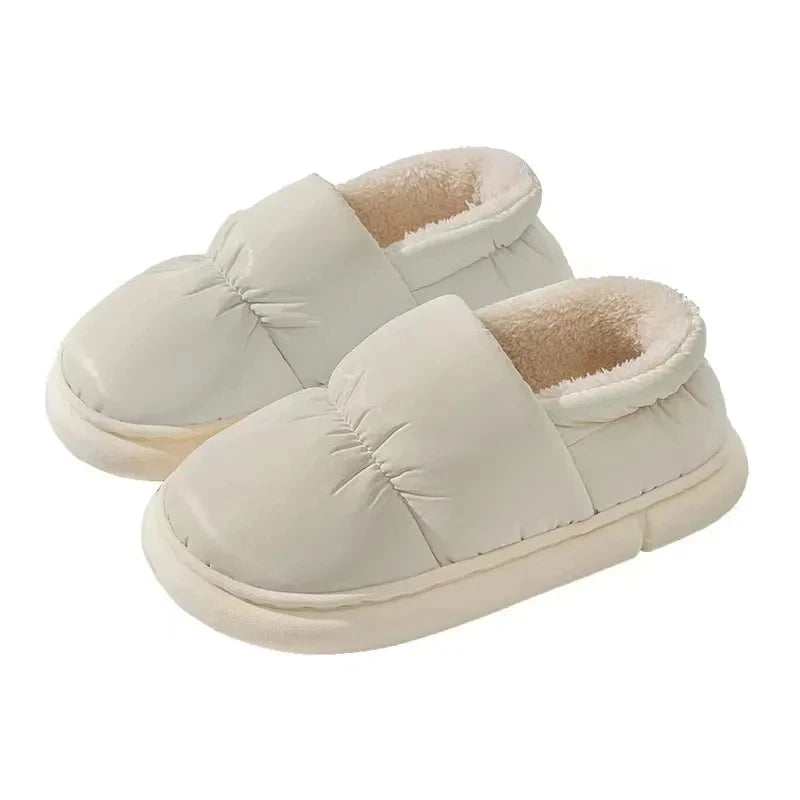 KIDMI Winter Herren Hausschuhe Warme Frauen Hausschuhe Im Freien Rutschfeste Männer Baumwolle Stiefel Flauschige Fuzzy Männer Schuhe Casual Pelzigen Hausschuhe