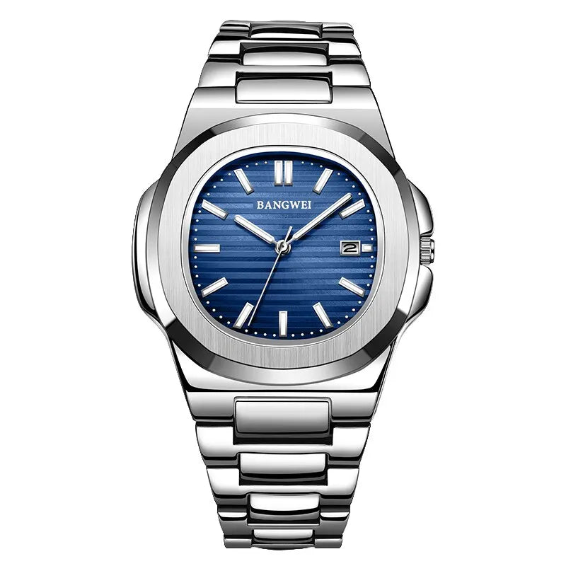 2024 neue Luxus Männer Quarzuhren 30m wasserdicht automatische Datums uhr Mann Edelstahl Sport Chronograph Uhr für Männer Uhr