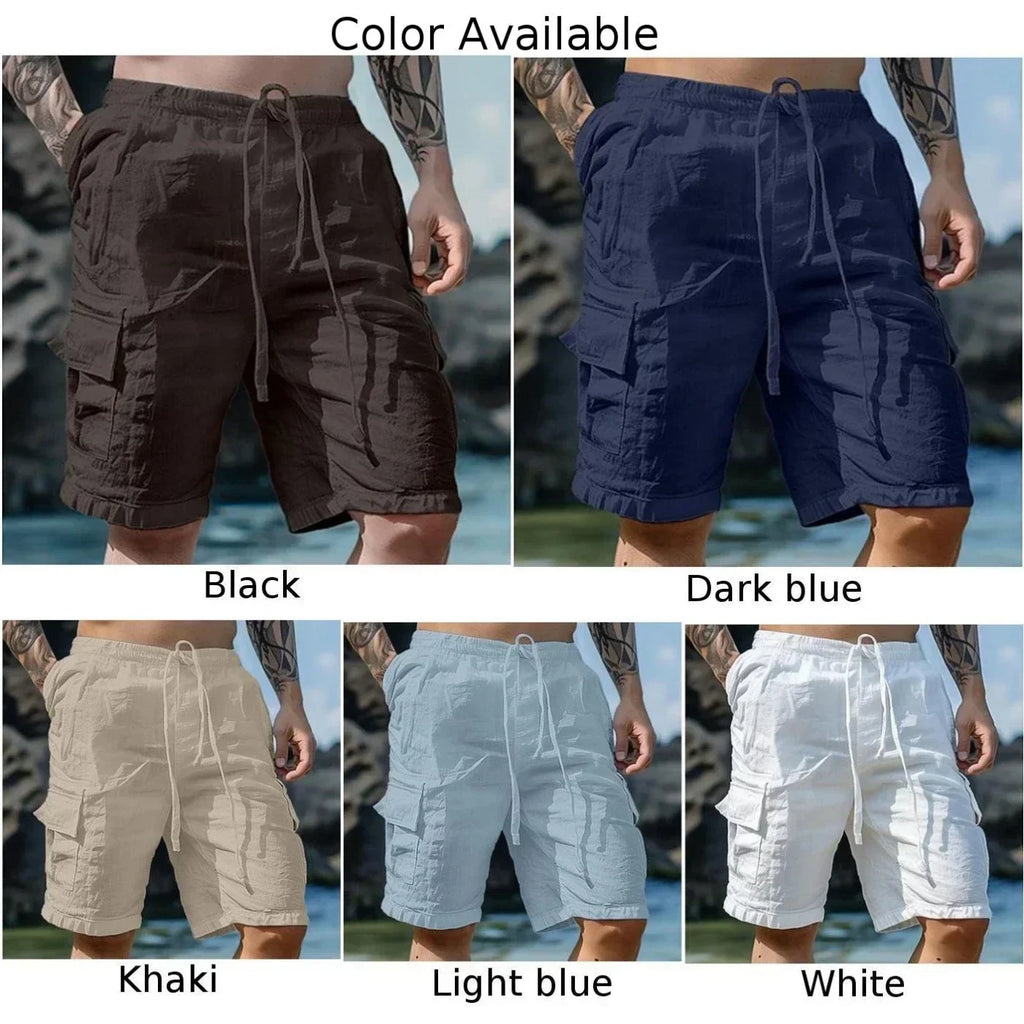 Männer Lose Cargo-Shorts Mit Taschen Mode Strand Streetwear Sport Casual Shorts Laufen Kurze Hosen