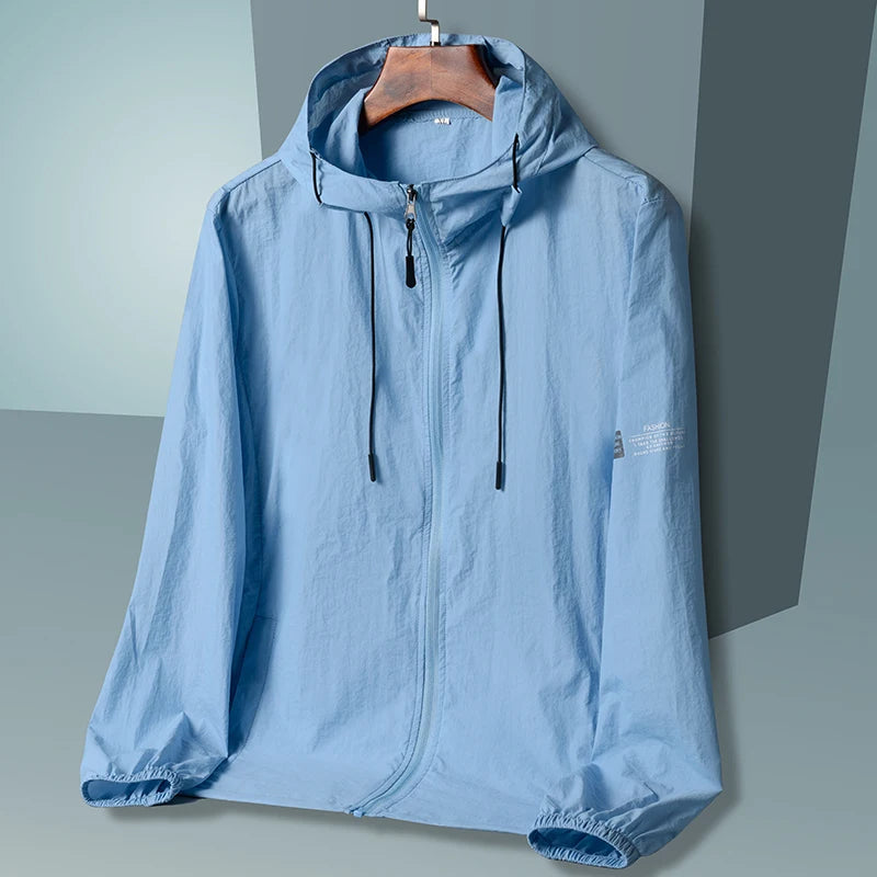 Sommer Kapuzenjacke für Herren und Damen Sonnenschutzkleidung Angeln Jagdbekleidung Schnelltrocknende Windjacke