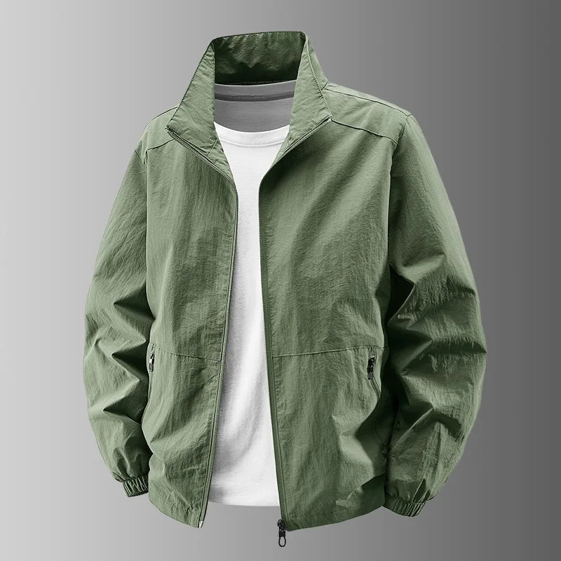 Summer Men Outdoor Thin Jackets Breathable and Windproof Quick Drying Jackets Casual Coats Male Lightweight Loose Jackets 5X