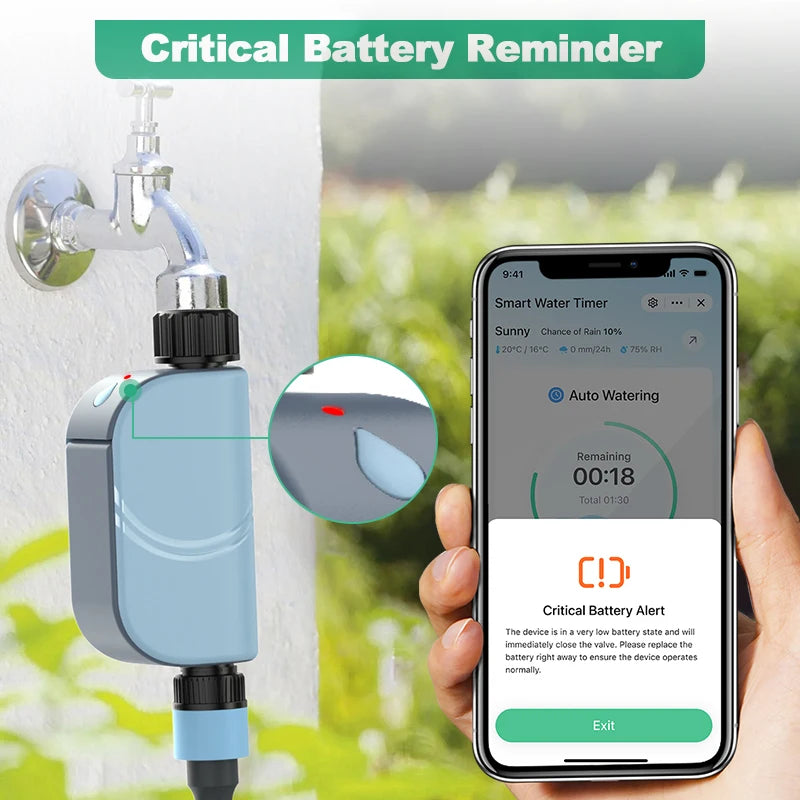 Smart Tuya WiFi Garten Bewässerung Timer Sprinkler Ventil Programmierbare Auto Bewässerung Bewässerung Timer Bewässerung Bewässerung System