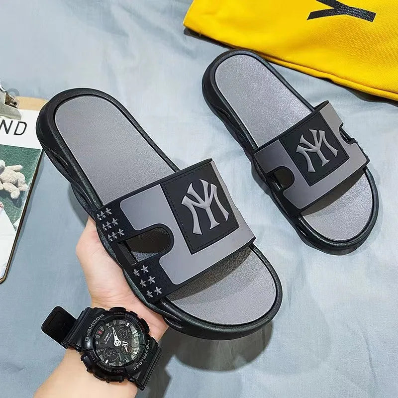 Sommers andalen Hausschuhe Männer Strand Outdoor rutsch feste Mode Flip-Flops Marke Sport Street Wear Freizeit schuhe Ciabatte Uomo Trend