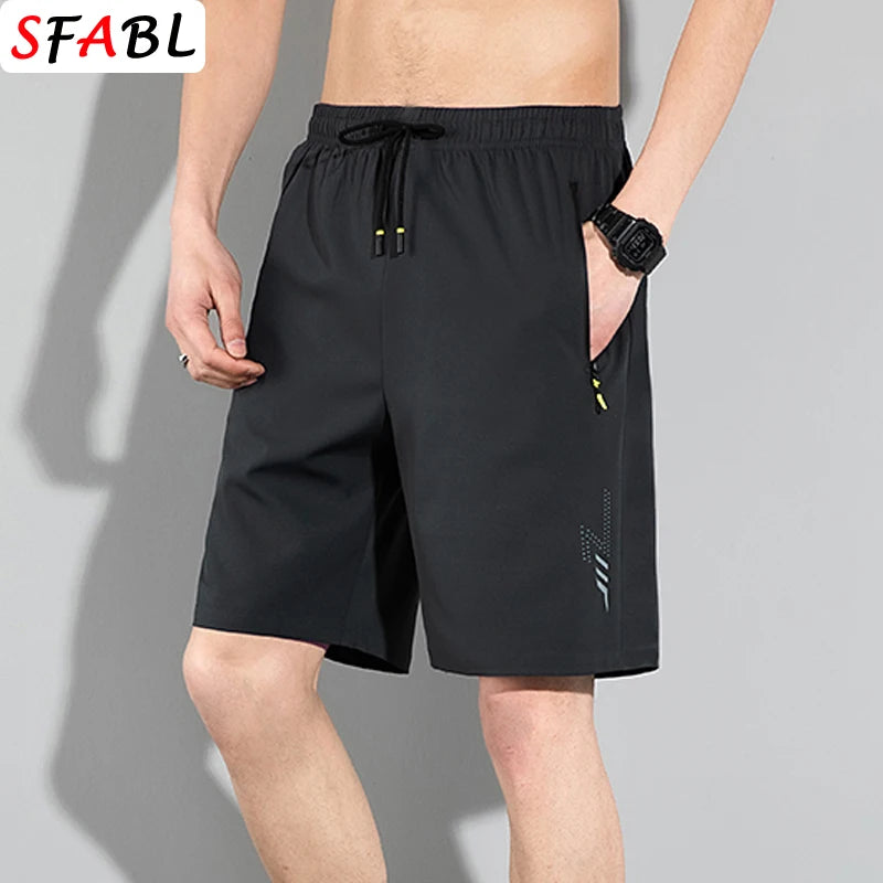 Schnell trocknende Shorts Männer Board Kurze Hosen Sommer Atmungsaktive Sport-Shorts Männer Casual Elastische Lauf Gym Fitness männer Shorts