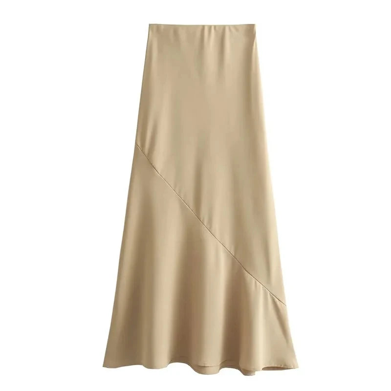 HH Frauen Weste Rock Sets Weibliche Khaki Lange Blazer Weste V-ausschnitt Ärmelloses Dünnes Top + Elegante Hohe Taille EINE linie Rock Anzug ONKOGENE