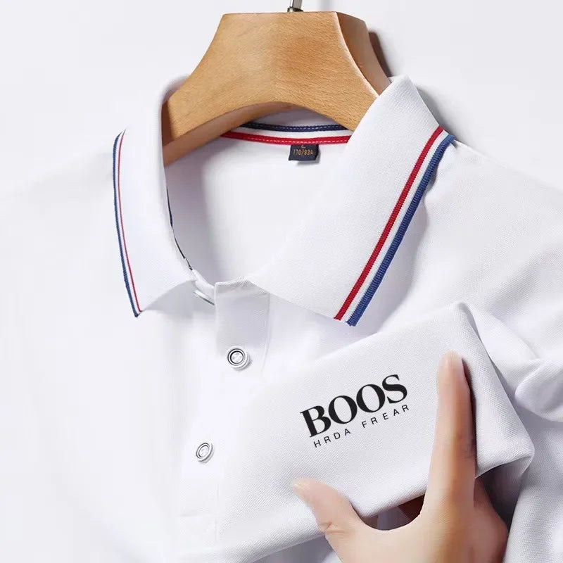 Sommer Mode Neue männer Kurzarm Designer Exquisite Dreidimensionale Stickerei POLO Atmungsaktive Revers Business T-shirt