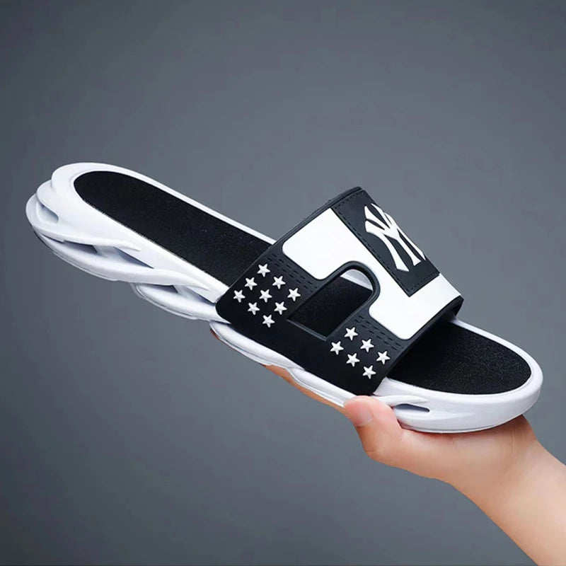 Sommers andalen Hausschuhe Männer Strand Outdoor rutsch feste Mode Flip-Flops Marke Sport Street Wear Freizeit schuhe Ciabatte Uomo Trend