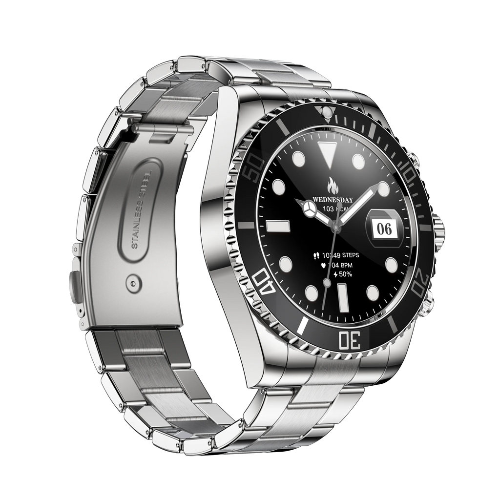 Neue DM18 Smartwatch, Green Submariner Premium Herren-Smartwatch Luxus Bluetooth-Telefonie Sport Fitness IP68 wasserdichte Uhr