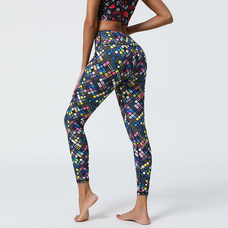 Colorful Arrow Digital Print Yoga Leggings