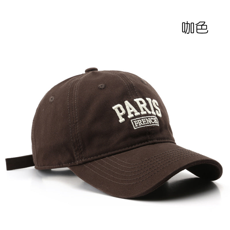 Japanese and Korean Style Spring Autumn Embroidered Cap