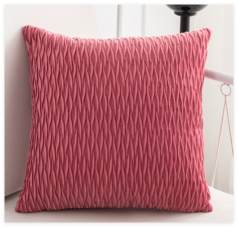 Soft Velvet Square Throw Pillow Case for Living Room