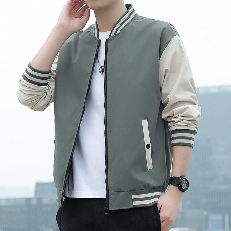 Men's Sports Casual Baseball Jacket for Spring & Autumn