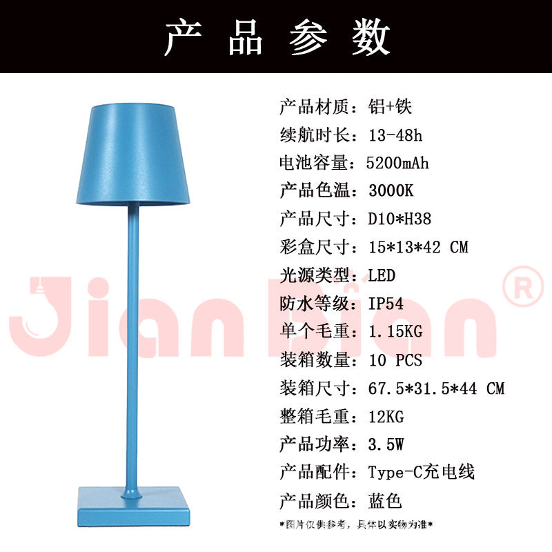 Modern Minimalist Iron Luxury Bedside Table Lamp