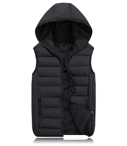 Korean Style Couple's Down Cotton Vest for Fall/Winter