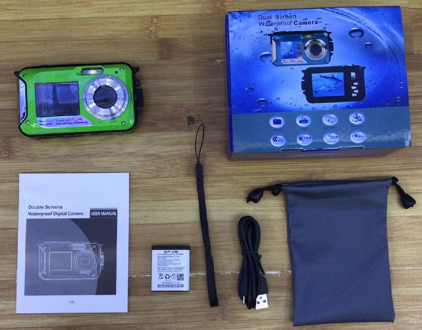 Waterproof 2.7K 48MP Digital Camera with Zoom HD368