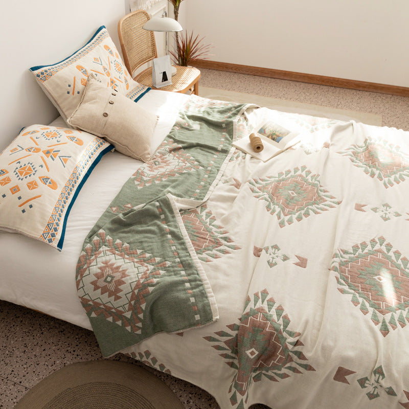 New Cotton Four-Layer Gauze Blanket for Summer Use