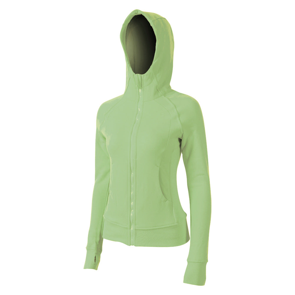 Women's Fleece Yoga Hoodie Jacket for Fall/Winter