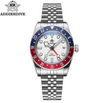 ADDIESDIVE AD2044 GMT Taucheruhr – 200m, BGW9 Leuchtend, Blasenspiegel, Quarz - flohmarkt-deutschland.shop
