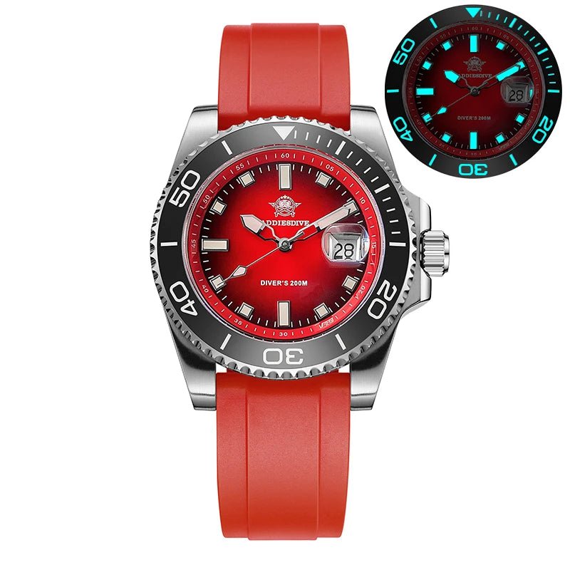 ADDIESDIVE AD2089 Taucheruhr – 41mm, Keramiklünette, BGW9, 200m, Edelstahl Quarz - flohmarkt-deutschland.shop