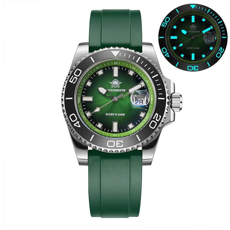 ADDIESDIVE AD2089 Taucheruhr – 41mm, Keramiklünette, BGW9, 200m, Edelstahl Quarz - flohmarkt-deutschland.shop