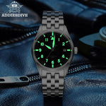 ADDIESDIVE AD2519 Vintage Automatikuhr – 200m, C3 Leuchtend, 316L Edelstahl - flohmarkt-deutschland.shop